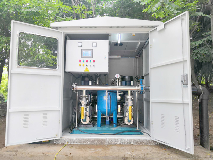  漢陽江灘戶外一體化無負壓綠化水泵房